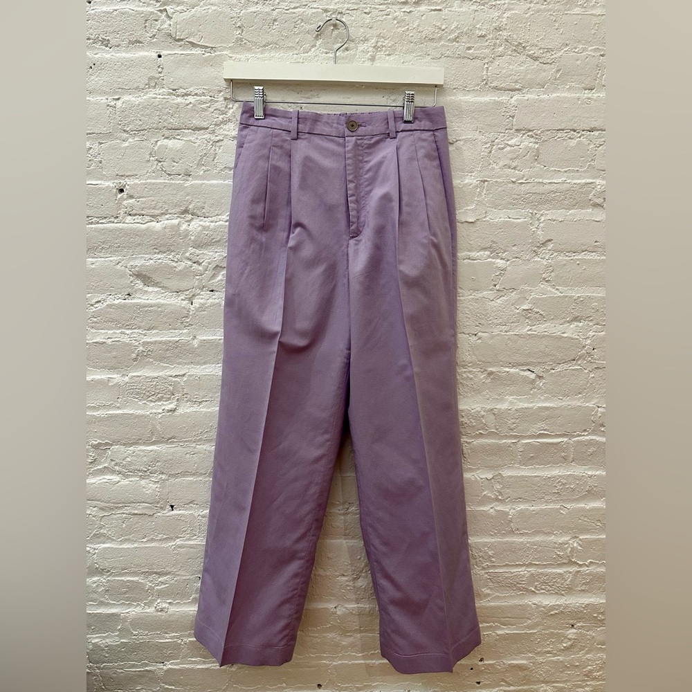 Uniqlo Lavender Linen Blend Suit Pants